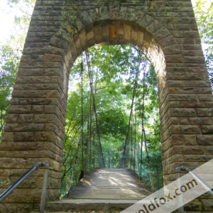 photo of swinging bridge entry