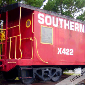 photo of old train caboose
