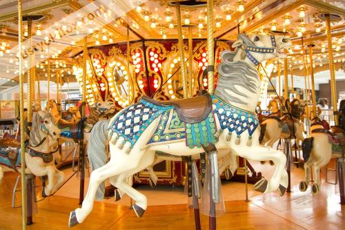 photo of carousel horse